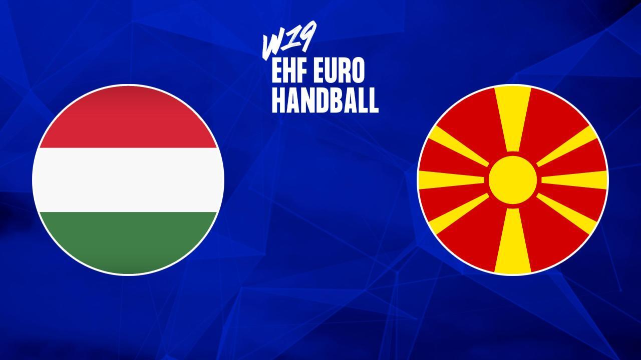 Házená: EHF EURO 2025, U19, ženy : Maďarsko - Severní Makedonie