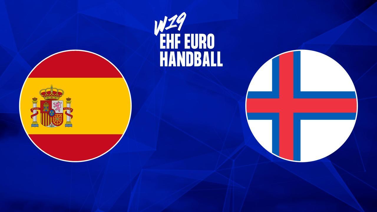Házená: EHF EURO 2025, U19, ženy : Španělsko - Faroe Island